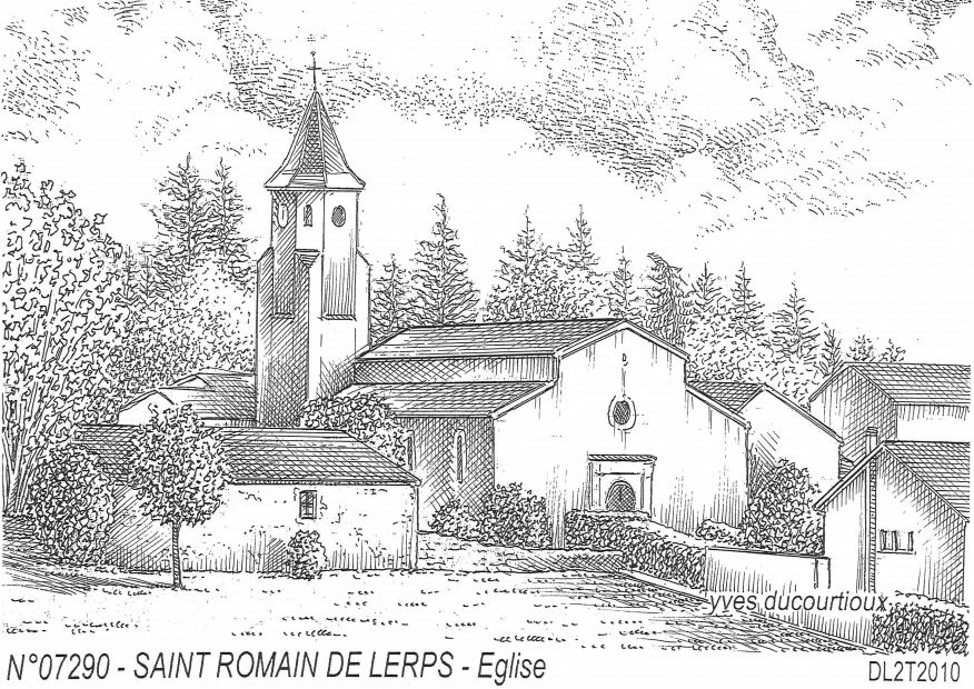 N 07290 - ST ROMAIN DE LERPS - église